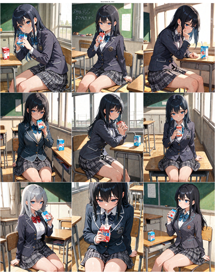 Nova Anime XL v19.0 - 紙パックのジュース・牛乳を表現するプロンプト、画像生成結果:画像2