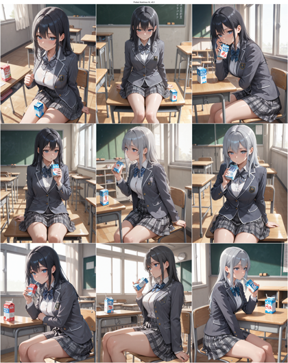 Prefect illustrious XL v8.0 - 紙パックのジュース・牛乳を表現するプロンプト、画像生成結果:画像3