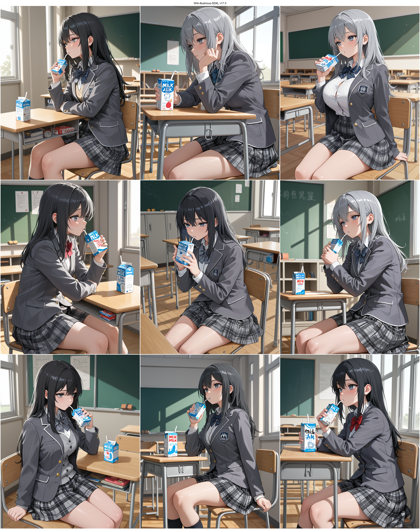 WAI-illustrious-SDXL v17.0 - 紙パックのジュース・牛乳を表現するプロンプト、画像生成結果:画像1