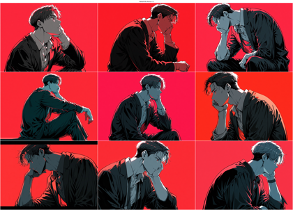 Hakushi Mix Anima v1.0 - 数色のみで描画された画像を生成するプロンプト、画像生成結果:画像14