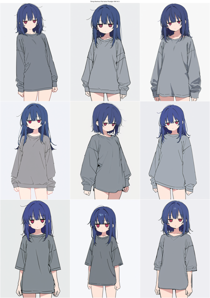 Diving-Illustrious Flat Anime Paradigm Shift v6.3 - 漫画的なキャラクター、線がしっかり、やや手描き感のある画像を生成するプロンプト、画像生成結果:画像4