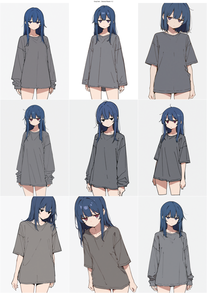 GrayColor - General Model v1.2 - 漫画的なキャラクター、線がしっかり、やや手描き感のある画像を生成するプロンプト、画像生成結果:画像5