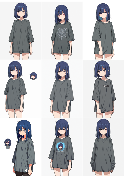 Hakushi Mix v1.41 - 漫画的なキャラクター、線がしっかり、やや手描き感のある画像を生成するプロンプト、画像生成結果:画像6