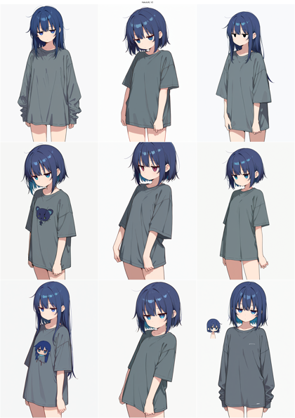 HakutoXL V2 - 漫画的なキャラクター、線がしっかり、やや手描き感のある画像を生成するプロンプト、画像生成結果:画像18