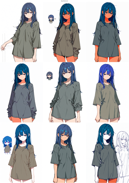 Nova Flat XL v9.0 - 漫画的なキャラクター、線がしっかり、やや手描き感のある画像を生成するプロンプト、画像生成結果:画像20
