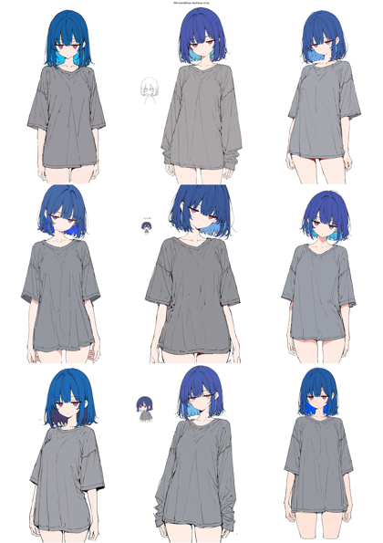 RIN Anim8Draw Illustrious v4.0a - 漫画的なキャラクター、線がしっかり、やや手描き感のある画像を生成するプロンプト、画像生成結果:画像39