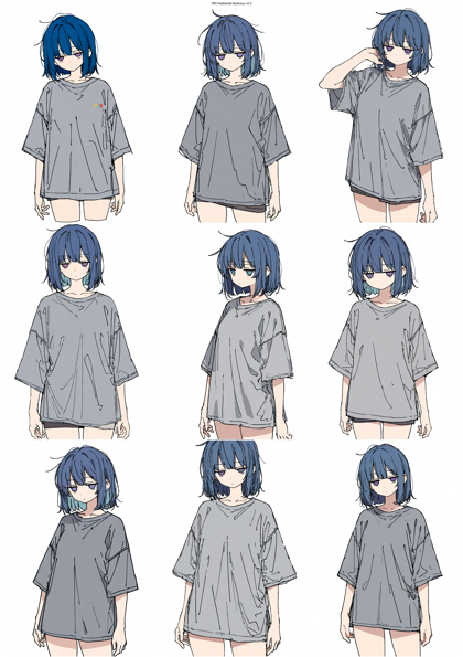 RIN Featherfall Illustrious v4.0 - 漫画的なキャラクター、線がしっかり、やや手描き感のある画像を生成するプロンプト、画像生成結果:画像10