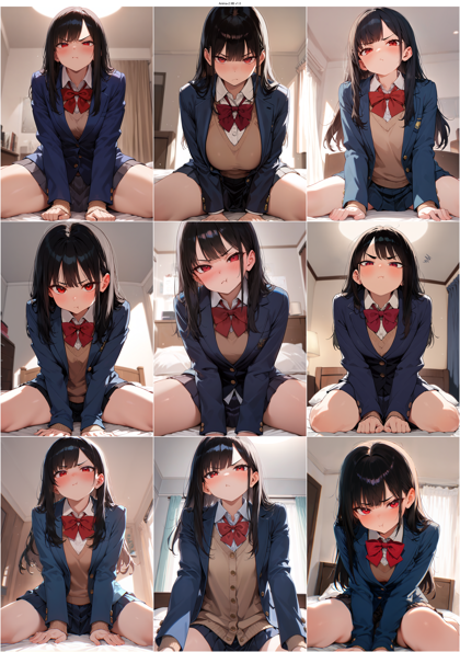 Anima-2.9B v1.0 - 馬乗りになっているシーンを表現するプロンプト、画像生成結果:画像10