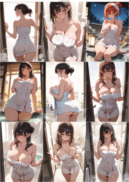 One obsession Anima2.9B v1 - バスタオルを巻いているキャラクターを表現するプロンプト、画像生成結果:画像8