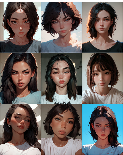 Anima aesthetic-v1.1 - 白目を描画しない表現のプロンプト、画像生成結果:画像9