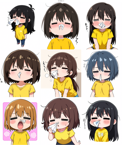 WAI-ANIMA v1.0 - 鼻血のキャラクターを表現するプロンプト、画像生成結果:画像9