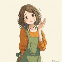 片手で謝るポーズ (メンゴのポーズ) を表現するプロンプト、画像生成結果:画像9