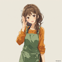 片手で謝るポーズ (メンゴのポーズ) を表現するプロンプト、画像生成結果:画像12