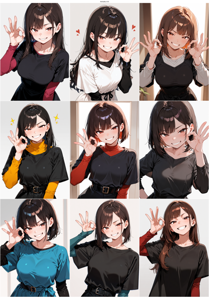 AnimaIka v4.8 - イラスト、絵画的な表現をするプロンプト、アニメ絵の要素を弱めるプロンプト、画像生成結果:画像2