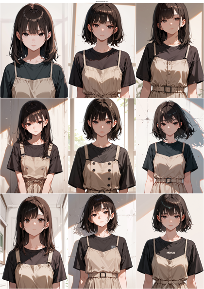 Nova Anime AM v3.0 - シャツの上にストラップ ワンピースを着ているファッションを表現するプロンプト、画像生成結果:画像6