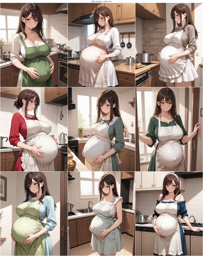 REED_Illustration_IL_SDXL v6.0IL - 妊娠しているキャラクター、妊婦を表現するプロンプト、画像生成結果:画像6