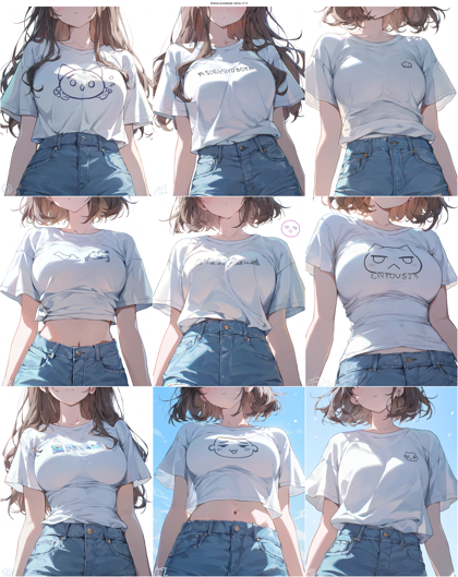 Anima-snowstyle remix v1.0 - 口をすぼめる表情のプロンプト、画像生成結果:画像24