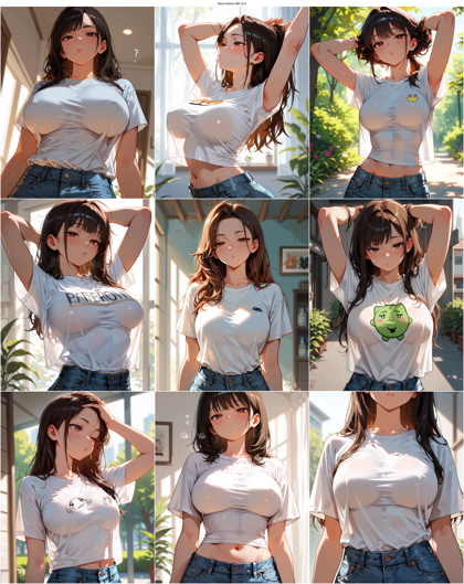 Nova Anime AM v3.0 - 口をすぼめる表情のプロンプト、画像生成結果:画像20