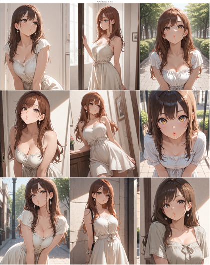 Prefect illustrious XL v8.0 - 口をすぼめる表情のプロンプト、画像生成結果:画像3