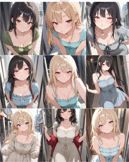 Raehoshi illust XL v10.0 - 口をすぼめる表情のプロンプト、画像生成結果:画像4