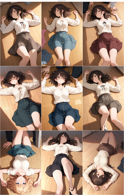Nova Anime XL v19.0 - 人物を押し倒しているシーンを表現するプロンプト、画像生成結果:画像2