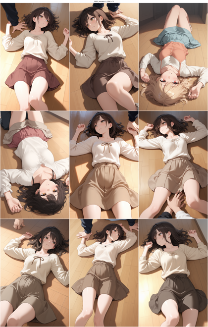 REED_Illustration_IL_SDXL v7.0 - 人物を押し倒しているシーンを表現するプロンプト、画像生成結果:画像4