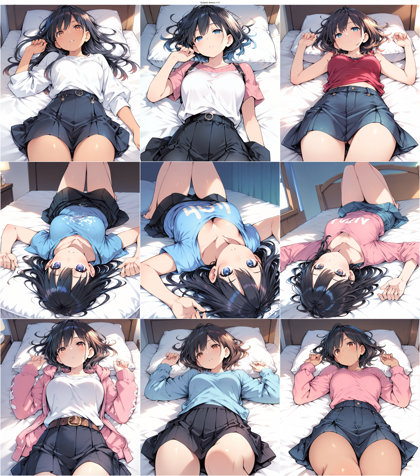 Sudachi Anima v1.0 - 人物を押し倒しているシーンを表現するプロンプト、画像生成結果:画像11