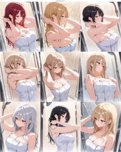 Raehoshi illust XL v10.0 - シャワーシーンを表現するプロンプト、画像生成結果:画像4