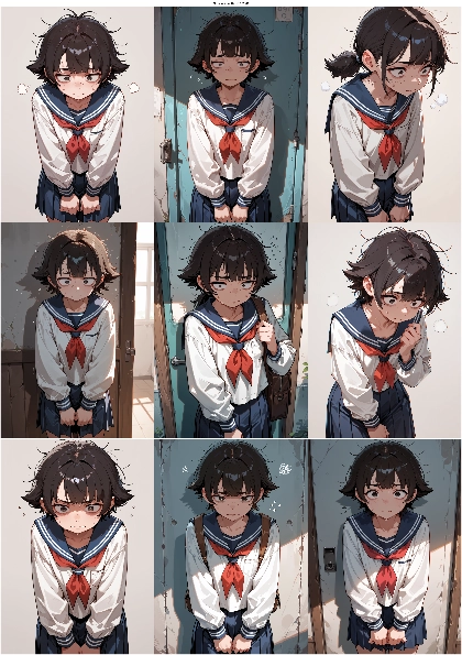 Nova Anime AM v5.0:2.9B - 脇役キャラクター、地味なキャラクターを表現するプロンプト、画像生成結果:画像11