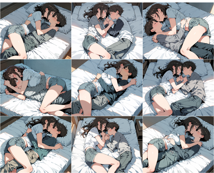 Confound Atelier JetMix - 添い寝のシーンを表現するプロンプト、画像生成結果:画像8
