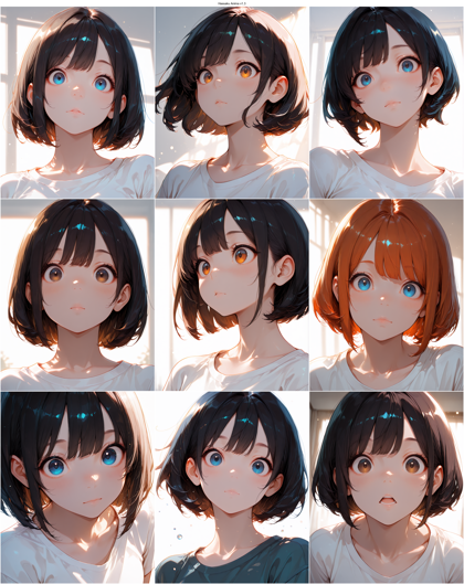 Hassaku Anima v1.3 - 瞳が上瞼に隠されない目を表現するプロンプト、画像生成結果:画像4