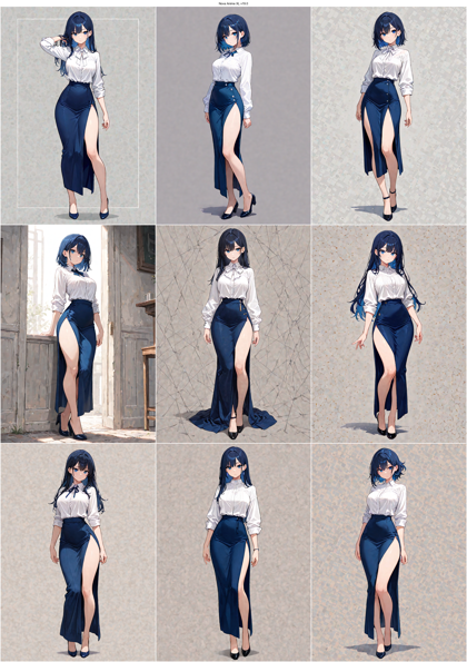 Nova Anime XL v19.0 - スリットスカートのプロンプト、画像生成結果:画像2