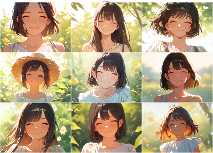 Anima-2.9B v1.0 - にっこりした笑顔を表現するプロンプト、画像生成結果:画像2