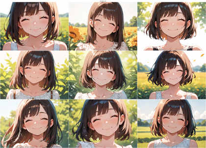 AnimaIka v4.8 - にっこりした笑顔を表現するプロンプト、画像生成結果:画像4