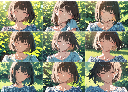 Confound Atelier JetMix - にっこりした笑顔を表現するプロンプト、画像生成結果:画像7