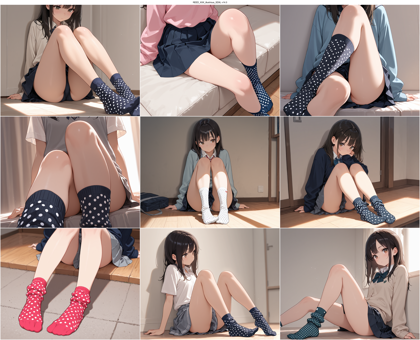 REED_XXX_illustrious_SDXL v14.0 - 靴下を表現するプロンプト、画像生成結果:画像4