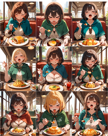 AnimaIka v4.6 - 辛い物を食べた表情のプロンプト、画像生成結果:画像8