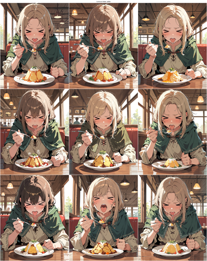 Confound Atelier JetMix - 辛い物を食べた表情のプロンプト、画像生成結果:画像10