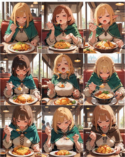 Milkiss By Hexora - Milk 0.1 - 辛い物を食べた表情のプロンプト、画像生成結果:画像12