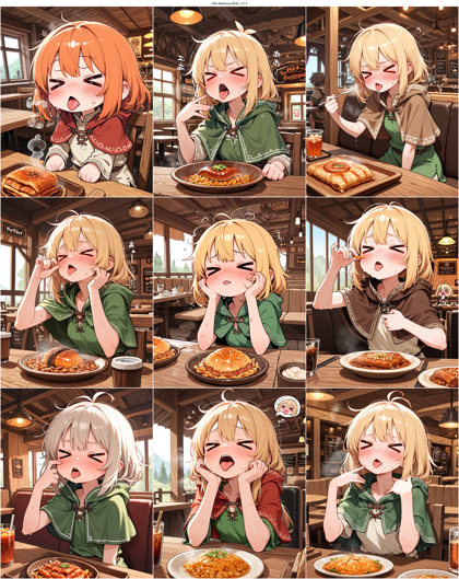 WAI-illustrious-SDXL v17.0 - 辛い物を食べた表情のプロンプト、画像生成結果:画像1