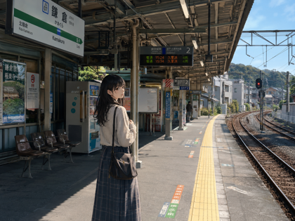 駅のホームのシーンのプロンプト、画像生成結果:画像15