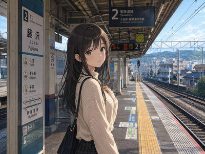 駅のホームのシーンのプロンプト、画像生成結果:画像17
