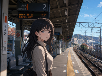駅のホームのシーンのプロンプト、画像生成結果:画像18