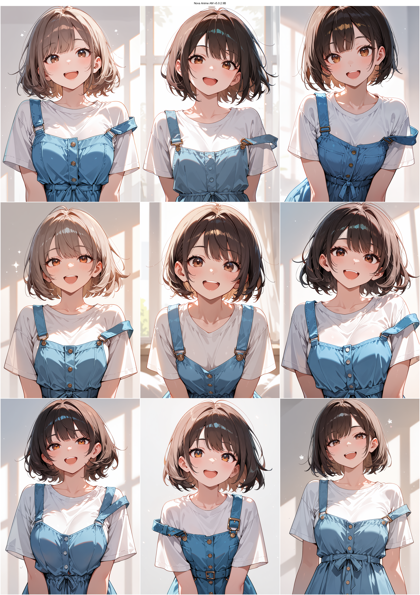 Nova Anime AM v5.0:2.9B - 肩紐や服の肩ストラップが外れている状態を表現するプロンプト:画像5