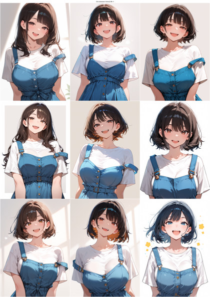 One obsession Anima2.9B v1 - 肩紐や服の肩ストラップが外れている状態を表現するプロンプト:画像8