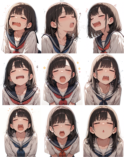 Dinamus v4 - 横長の口を表現するプロンプト、画像生成結果:画像4