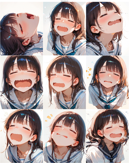 Kirazuri Anima v3.0 - 横長の口を表現するプロンプト、画像生成結果:画像7