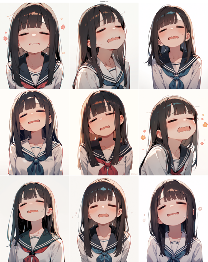 Q-ANIMA v1.0 - 横長の口を表現するプロンプト、画像生成結果:画像9