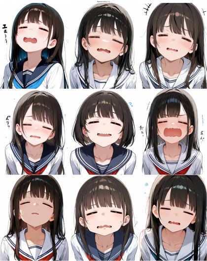 Raehoshi Anima v1.0 - 横長の口を表現するプロンプト、画像生成結果:画像8