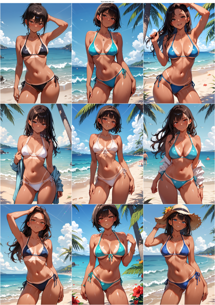 Nova Anime AM v3.0 - 水着の日焼け跡を表現するプロンプト、画像生成結果:画像7